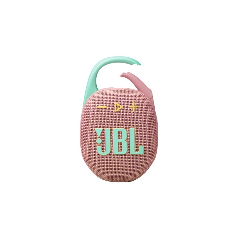 JBL Clip 5 Nešiojama garso kolonėlė, Bluetooth, Rausva