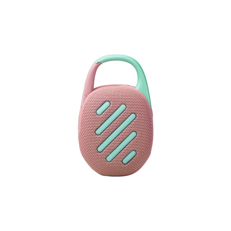 JBL Clip 5 Nešiojama garso kolonėlė, Bluetooth, Rausva