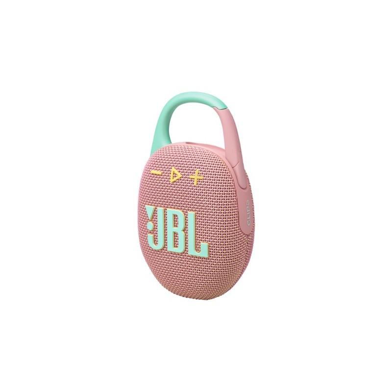 JBL Clip 5 Nešiojama garso kolonėlė, Bluetooth, Rausva