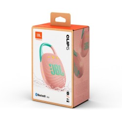 JBL Clip 5 Nešiojama garso kolonėlė, Bluetooth, Rausva