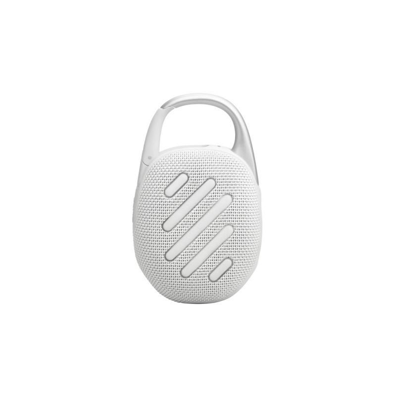 JBL Clip 5 Nešiojama garso kolonėlė, Bluetooth, Balta