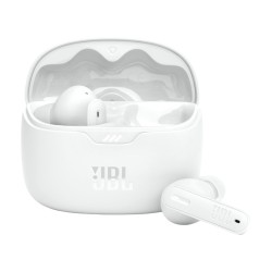 JBL Tune Beam Belaidės ausinės Earbuds, Bluetooth, Balta