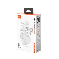 JBL Tune Beam Belaidės ausinės Earbuds, Bluetooth, Balta