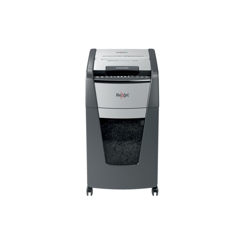 Rexel Optimum AutoFeed+ 300M Dokumentų naikiklis Micro-cut shredding 2x15 mm P-5 60L 55 dB (SPEC)