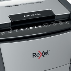 Rexel Optimum AutoFeed+ 300M Dokumentų naikiklis Micro-cut shredding 2x15 mm P-5 60L 55 dB (SPEC)