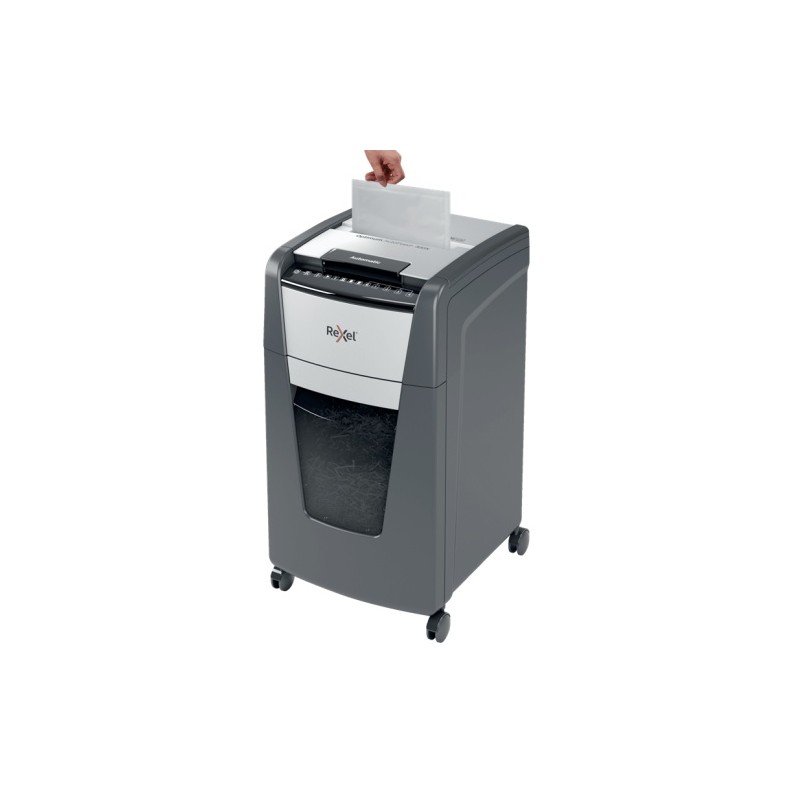 Rexel Optimum AutoFeed+ 300M Dokumentų naikiklis Micro-cut shredding 2x15 mm P-5 60L 55 dB (SPEC)