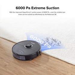 Roborock S8 S852-00 Dulkių siurblys robotas, Juoda
