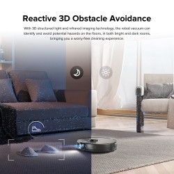 Roborock S8 S852-00 Dulkių siurblys robotas, Juoda