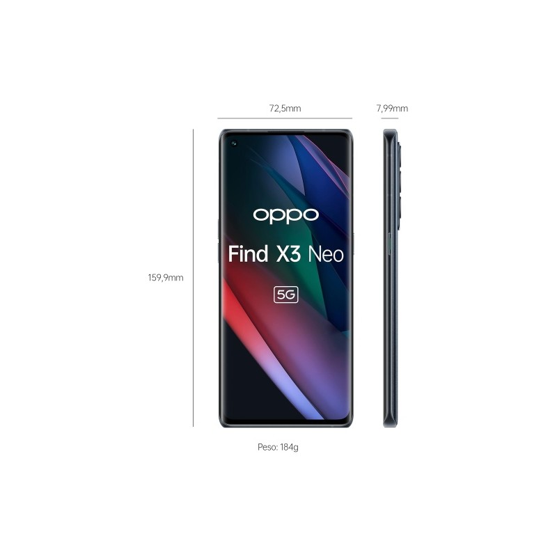 Ecost prekė po grąžinimo OPPO Find X3 Neo Smartphone 5G, Qualcomm865, Display 6.55''FHD+AMOLED