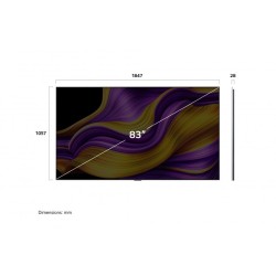 LG OLED83G51LW Televizorius 83'' 4K UHD 3840x2160, Smart TV, Juoda