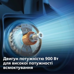 Philips 5000 Series FC9557/09 PowerCyclone 7 Dulkių siurblys, Juoda/Mėlyna