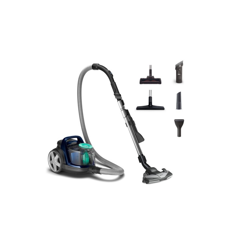 Philips 5000 Series FC9556/09 PowerCyclone 7 Dulkių siurblys, Louros Juoda/Mėlyna