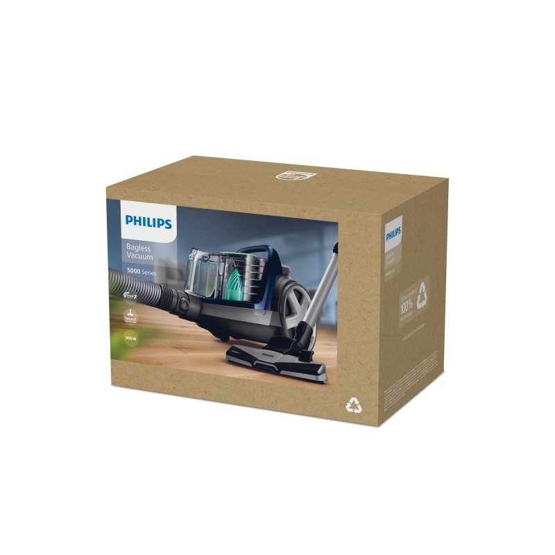 Philips 5000 Series FC9556/09 PowerCyclone 7 Dulkių siurblys, Louros Juoda/Mėlyna