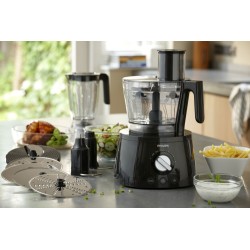 Philips 7000 Series HR7776/90 Virtuvinis kombainas, 3.4 L, 1300 W, Juoda