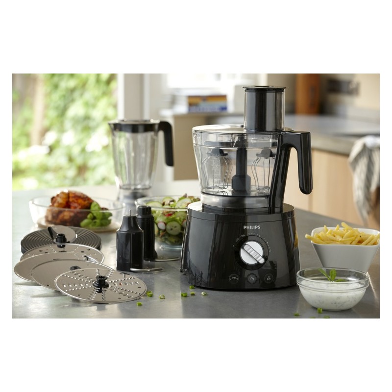 Philips 7000 Series HR7776/90 Virtuvinis kombainas, 3.4 L, 1300 W, Juoda
