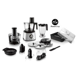 Philips 7000 Series HR7778/00 Virtuvinis kombainas, 3.4 L, 1300 W, Juoda/Sidabrinė
