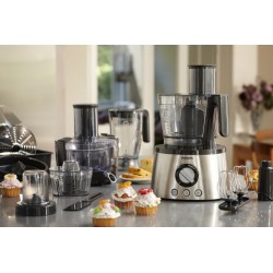 Philips 7000 Series HR7778/00 Virtuvinis kombainas, 3.4 L, 1300 W, Juoda/Sidabrinė