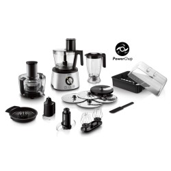 Philips 7000 Series HR7778/00 Virtuvinis kombainas, 3.4 L, 1300 W, Juoda/Sidabrinė