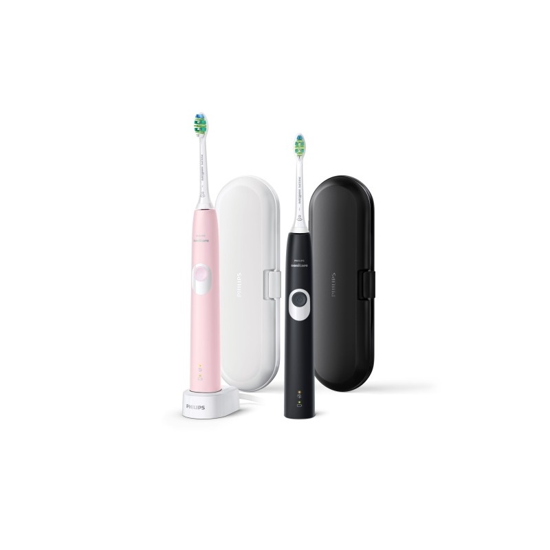 Philips Sonicare ProtectiveClean 4300 Series HX6800/35 Elektrinis dantų šepetėlis, Juoda/Rausva