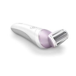 Philips Lady Shaver 6000 Series BRL136/00 Wet & Dry Belaidis skustuvas, White/Lilac