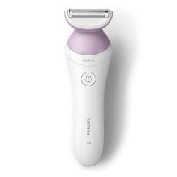 Philips Lady Shaver 6000 Series BRL136/00 Wet & Dry Belaidis skustuvas, White/Lilac