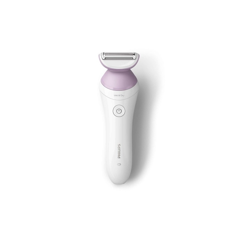 Philips Lady Shaver 6000 Series BRL136/00 Wet & Dry Belaidis skustuvas, White/Lilac