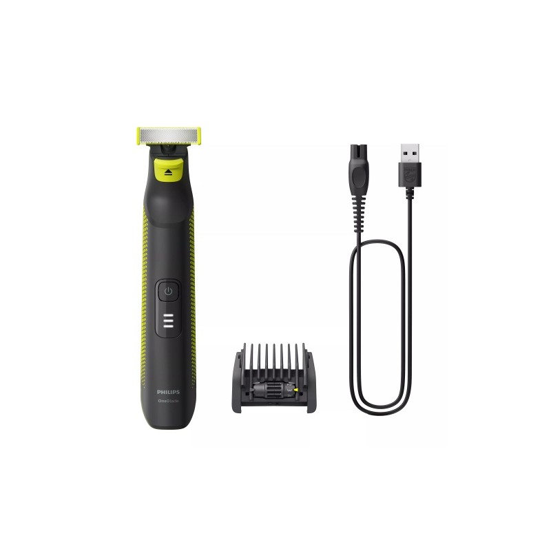 Philips OneBlade Pro QP6506/15 Plaukų skustuvas / kirpimo mašinėlė, Juoda/Žalia
