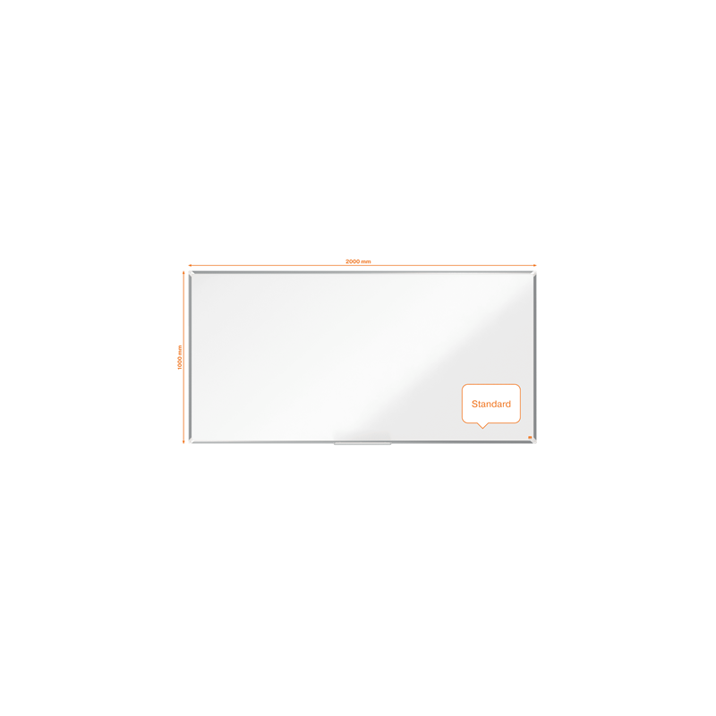 Magnetinė balta lenta Nobo Premium Plus Enamel Magnetic Whiteboard 200x100cm