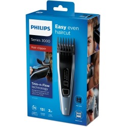 Philips 3000 Series HC3530/15 Plaukų kirpimo mašinėlė, Juoda/Mėlyna