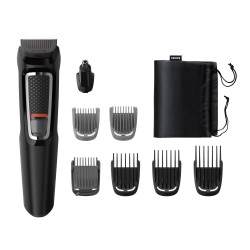 Philips Multigroom 3000 Series MG3730/15, 8-in-1 Plaukų kirpimo mašinėlė, Juoda