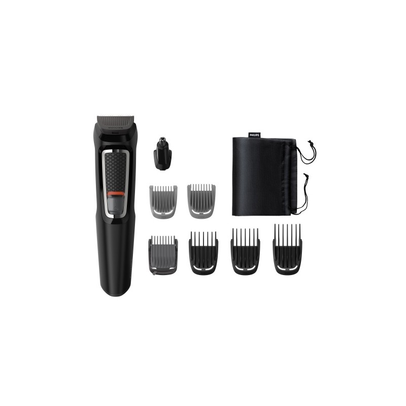 Philips Multigroom 3000 Series MG3730/15, 8-in-1 Plaukų kirpimo mašinėlė, Juoda