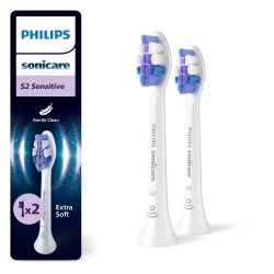 Philips Sonicare S2 Sensitive HX6052/87 Sonic Dantų šepetėlio galvutės, Balta