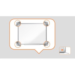 Magnetinė balta lenta Nobo Premium Plus Enamel Magnetic Whiteboard 200x100cm