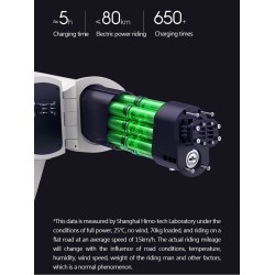 HIMO Z20 Elektrinis dviratis, Pilkas (SPEC)