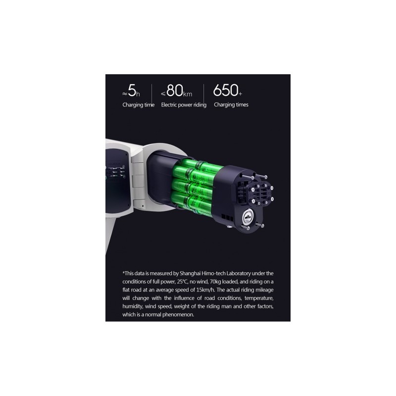 HIMO Z20 Elektrinis dviratis, Pilkas (SPEC)