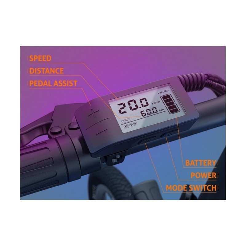 HIMO Z20 Elektrinis dviratis, Pilkas (SPEC)