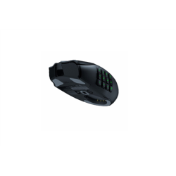 Razer Naga V2 Pro Belaidė žaidimų pelė RF Wireless + Bluetooth + USB-C, 30000 DPI, Juoda