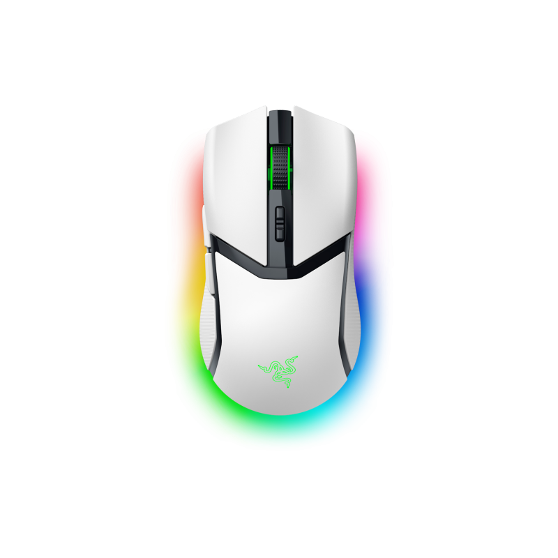 Razer Cobra Pro Belaidė žaidimų pelė RF Wireless + Bluetooth + USB-C, 30000 DPI, Balta