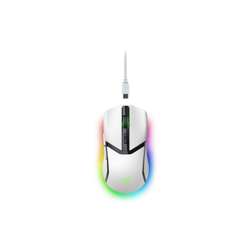 Razer Cobra Pro Belaidė žaidimų pelė RF Wireless + Bluetooth + USB-C, 30000 DPI, Balta