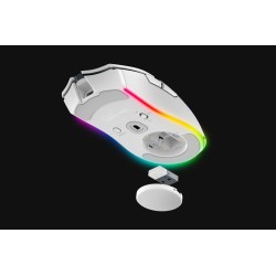 Razer Cobra Pro Belaidė žaidimų pelė RF Wireless + Bluetooth + USB-C, 30000 DPI, Balta