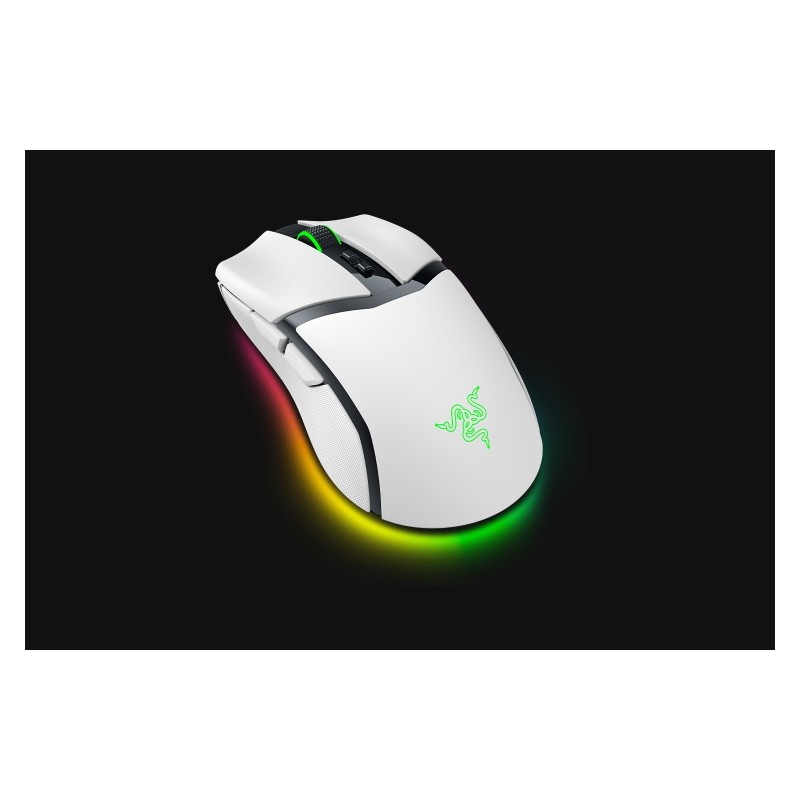 Razer Cobra Pro Belaidė žaidimų pelė RF Wireless + Bluetooth + USB-C, 30000 DPI, Balta