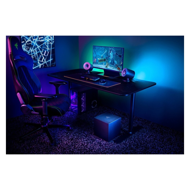Razer Nommo V2 Full Range 2.1 PC Žaidimų garso kolonėlės, Juoda