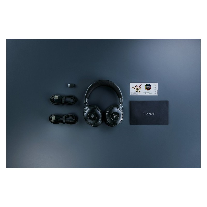 Razer Kraken V4 Belaidės žaidimų ausinės, Bluetooth, Juoda