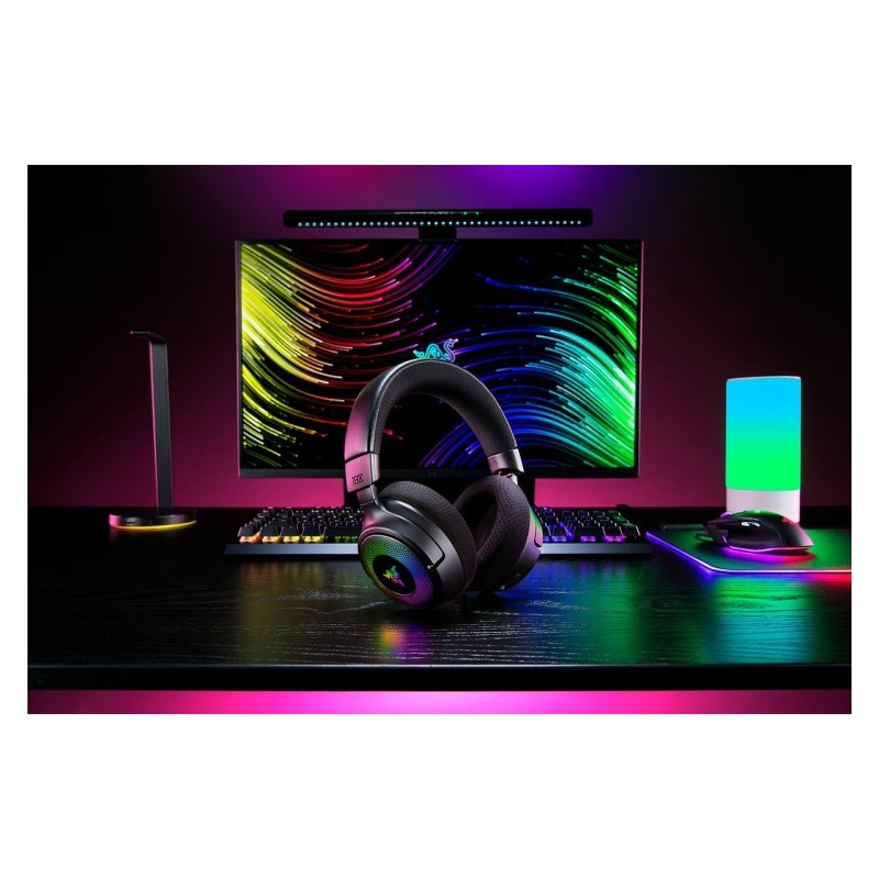 Razer Kraken V4 Belaidės žaidimų ausinės, Bluetooth, Juoda