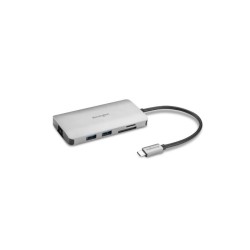 Kensington UH1400P Mobilusis šakotuvas/jungčių stotelė, 8-in-1 USB-C, Pilka