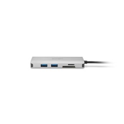 Kensington UH1400P Mobilusis šakotuvas/jungčių stotelė, 8-in-1 USB-C, Pilka