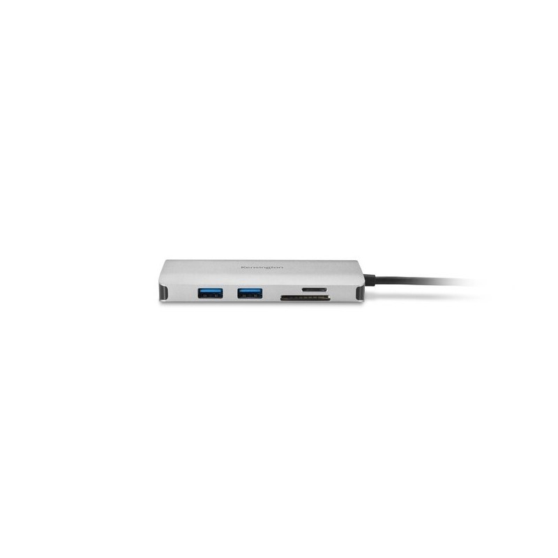 Kensington UH1400P Mobilusis šakotuvas/jungčių stotelė, 8-in-1 USB-C, Pilka