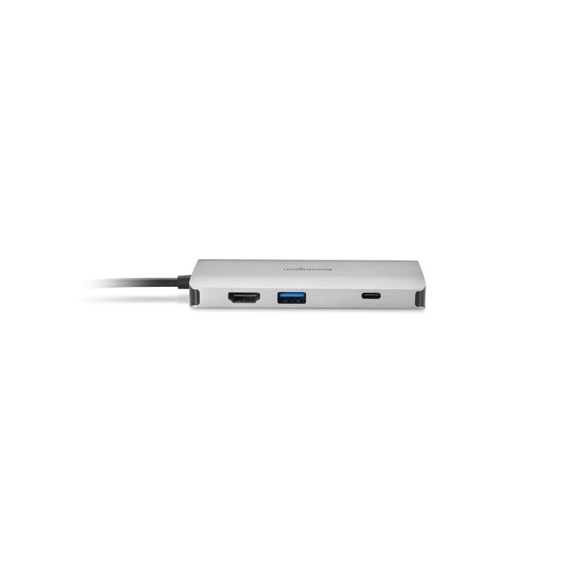 Kensington UH1400P Mobilusis šakotuvas/jungčių stotelė, 8-in-1 USB-C, Pilka