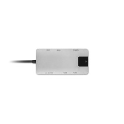 Kensington UH1400P Mobilusis šakotuvas/jungčių stotelė, 8-in-1 USB-C, Pilka