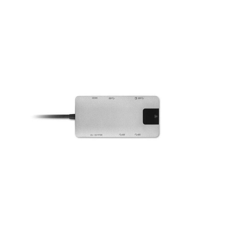 Kensington UH1400P Mobilusis šakotuvas/jungčių stotelė, 8-in-1 USB-C, Pilka